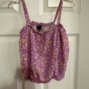 Floral Purple Camisole Top